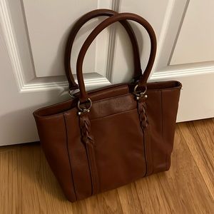 Brown leather Merona bag